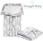 Snuggle Baby Swaddle Blanket for Boy or Girl - Premium Plush Newborn Swaddle Sleep Sack - Soft Fleece Baby Sleeping Bag - Stroller Infant Swaddle Wrap - Boho Feathers - Image 9